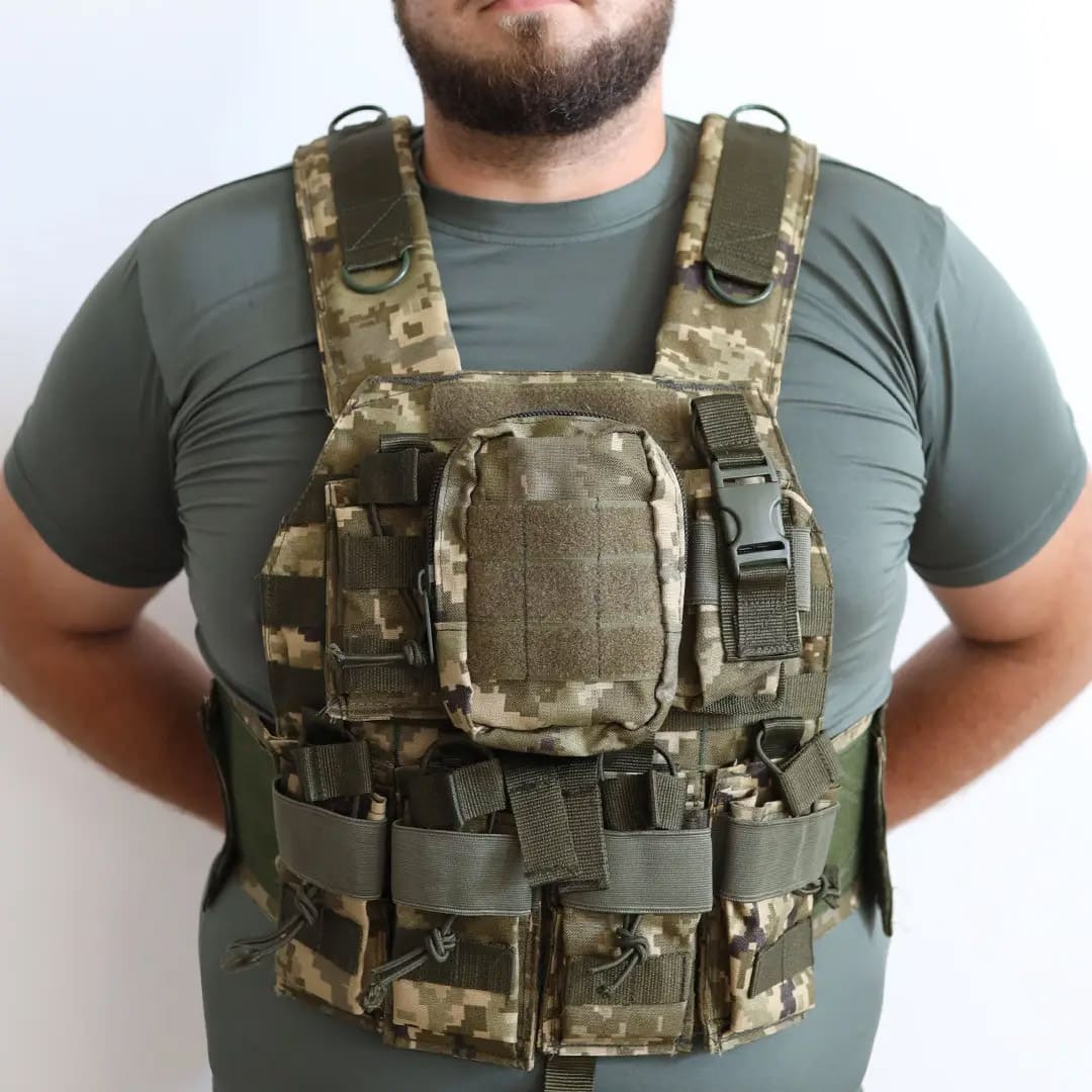 Плитоноска UKR-TAC, колір камуфляж