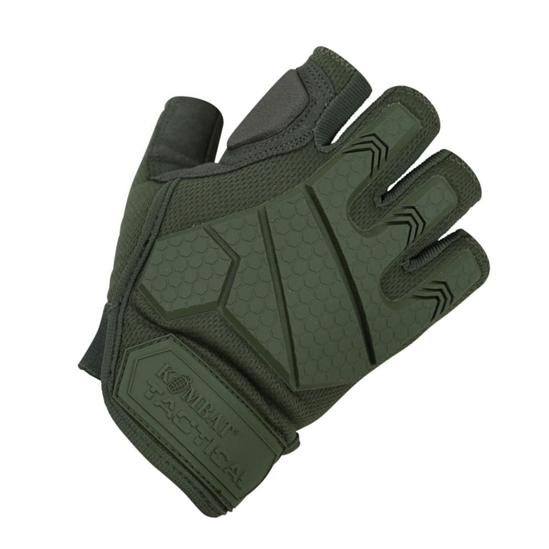 Рукавички тактичні KOMBAT UK Alpha Fingerless Tactical Gloves оливковий 