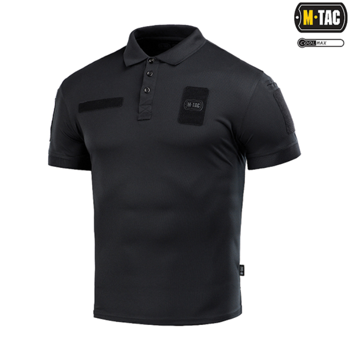 Футболка поло M-Tac Elite Tactical Coolmax - Black